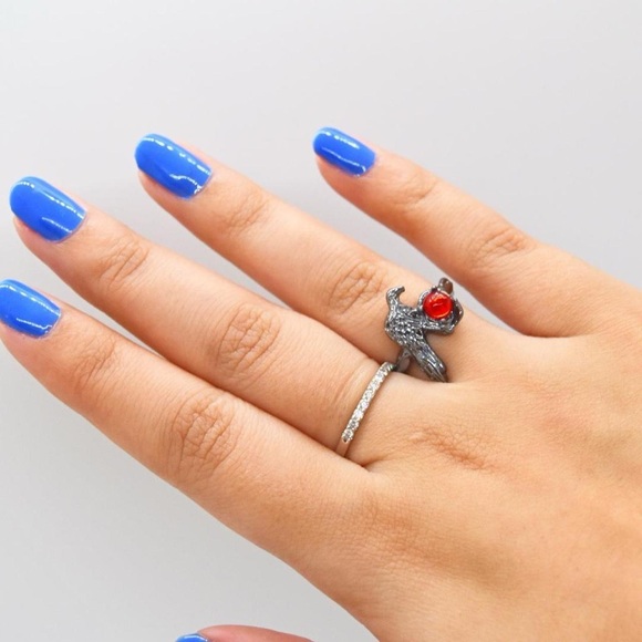 Gothic Raven Statement Ring - Picture 5 of 5